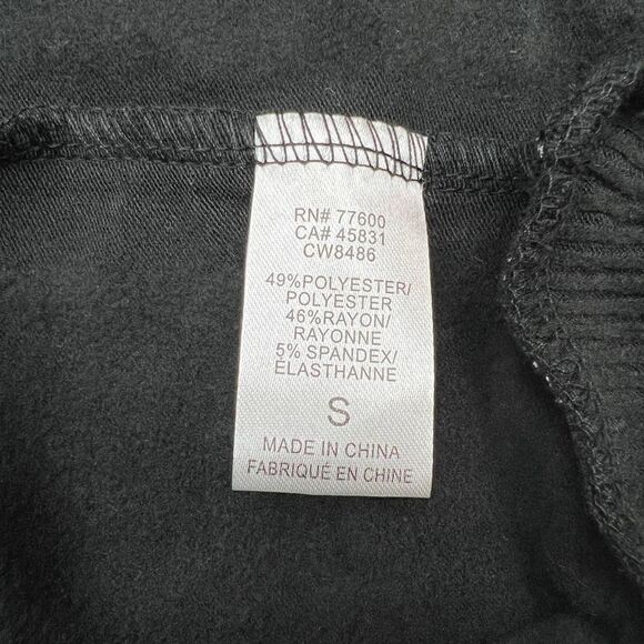 NWT Chaser Women’s Shirred Sleeve Pullover Sweatshirt – Black | Size S | MSRP $1 - Picture 10 of 10